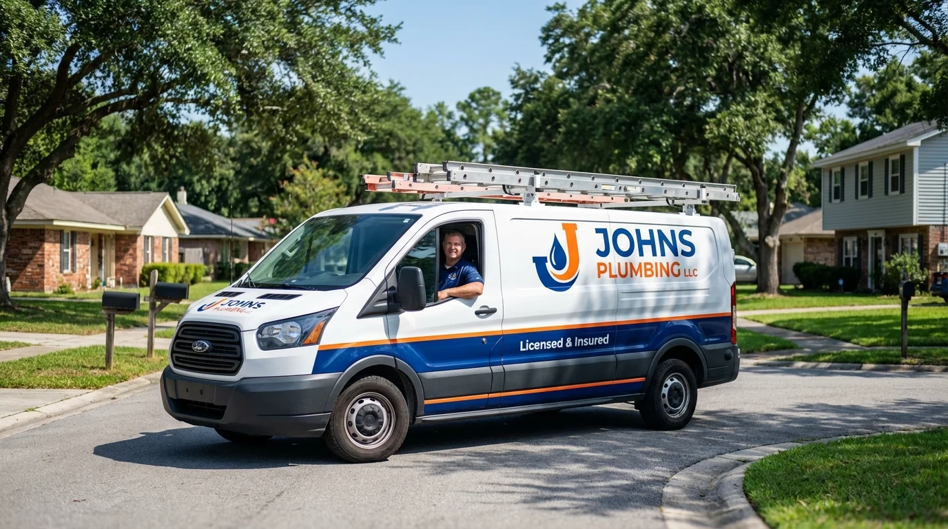 Johns Plumbing LLC service van in Paradise Valley, AZ